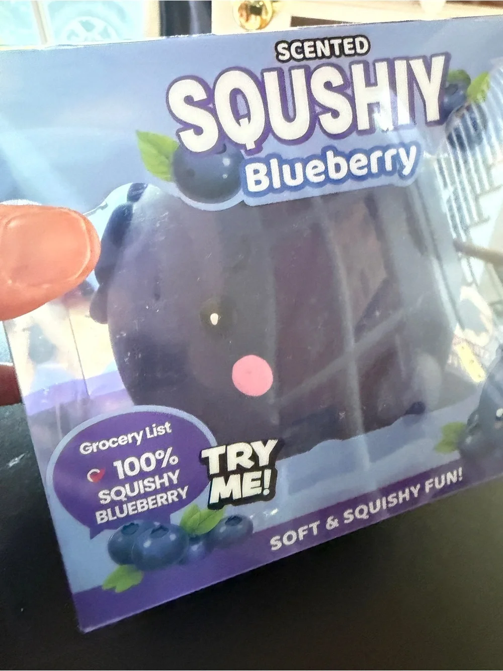 New Scented Squishy Jumbo Blueberry 6+ Squeeze Stretch Tactile Toy 5